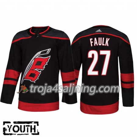 Carolina Hurricanes tröja Justin Faulk 27 Alternate 2018-2019 Adidas Authentic - NHL Tröjor Barn